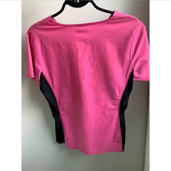 ✨SCRUBSTAR PINK SHORT SLEEVE SCRUB TOP - SIZE: US S - Picture 2 of 2
